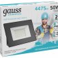 Прожектор светодиодный Gauss Elementary 50W 4000К 613100250