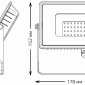 Прожектор светодиодный Gauss Qplus 30W 6500К 690511330