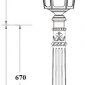 Наземный фонарь ALBORG L 79707L Е10 Bl