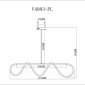 Подвесной светодиодный светильник Moderli True V4083-PL