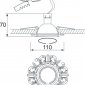 Точечный светильник N1555 N1554-Chrome