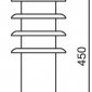 Наземный светильник 75808-450 SS