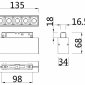 Трековый светильник Maytoni Points TR014-2-10W3K-W